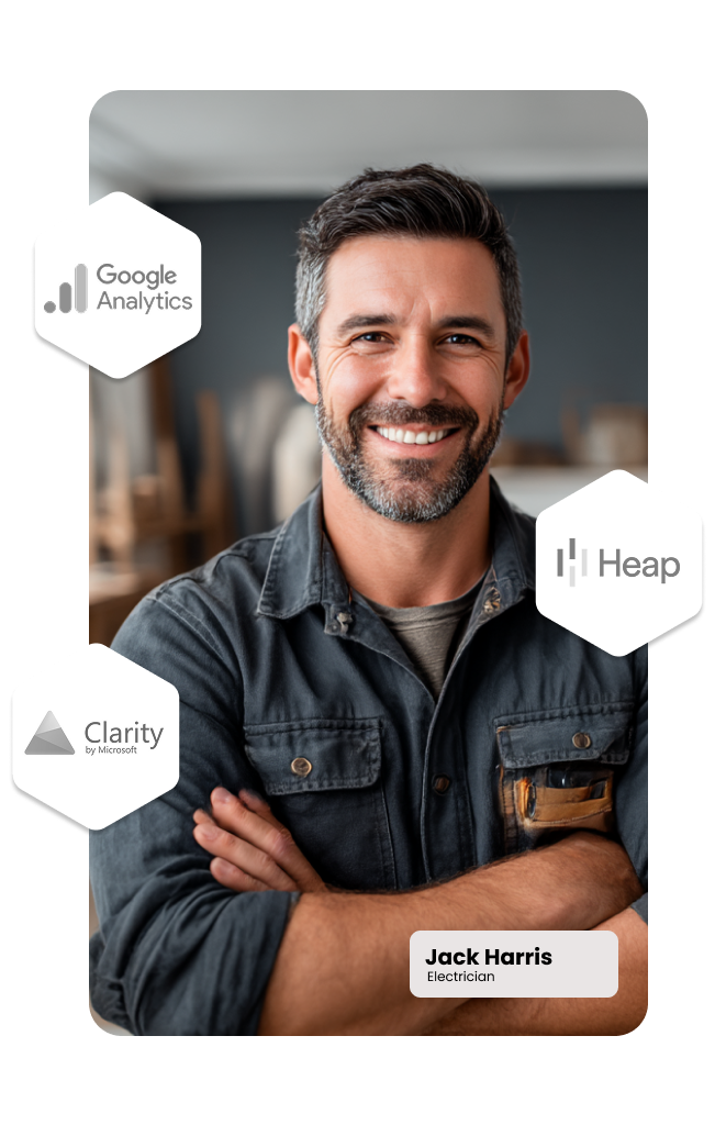 Web analytics dashboard for tracking SME website performance