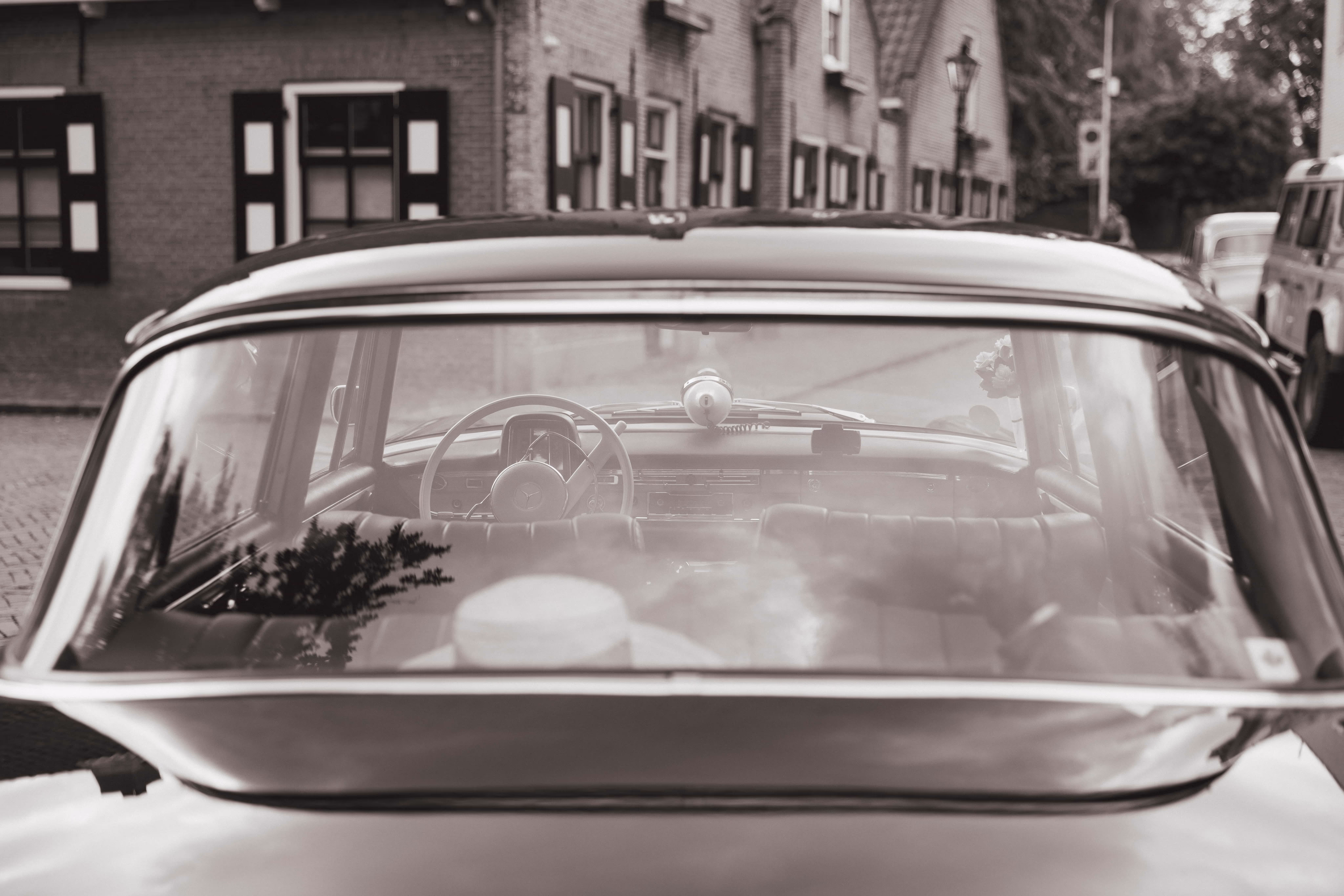 klassieke mercedes benz trouwauto huren