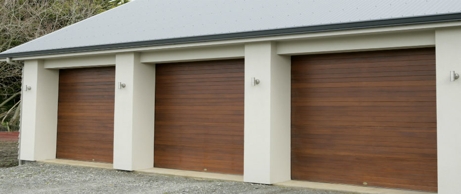 Cedar Clad Sectional Door TG&V
