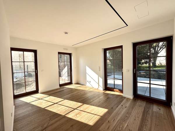 Il Palazzino - Gartenwohnung mit Sauna - Schlafzimmer zum Garten