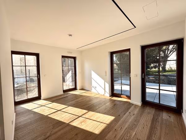 Il Palazzino - Gartenwohnung mit Sauna - Schlafzimmer zum Garten