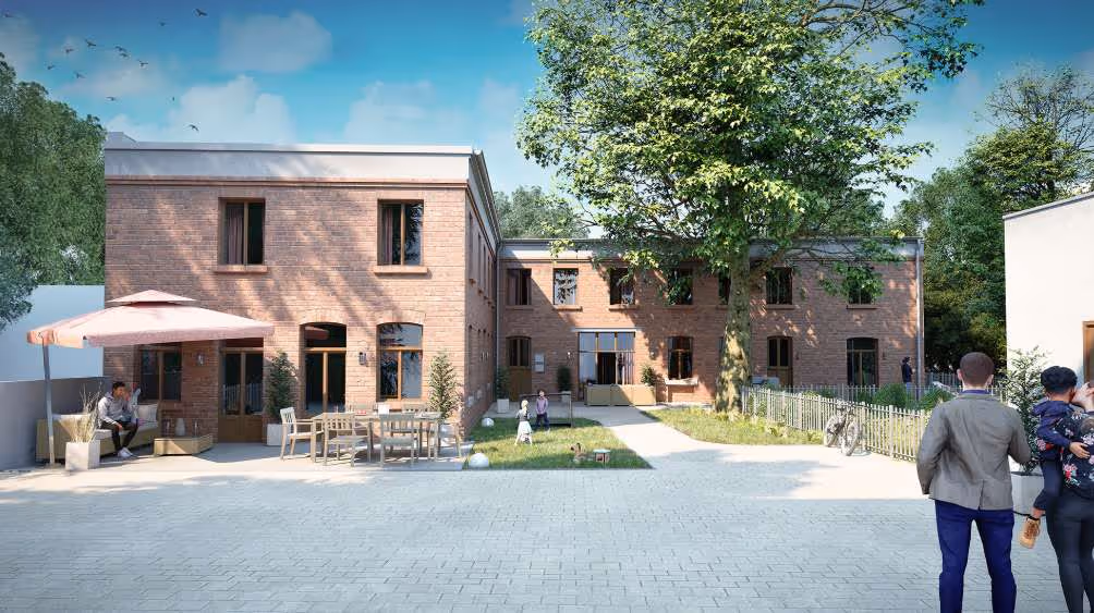 Hinterhofbebauung Mierendorffstraße  - Wohnbeispiel