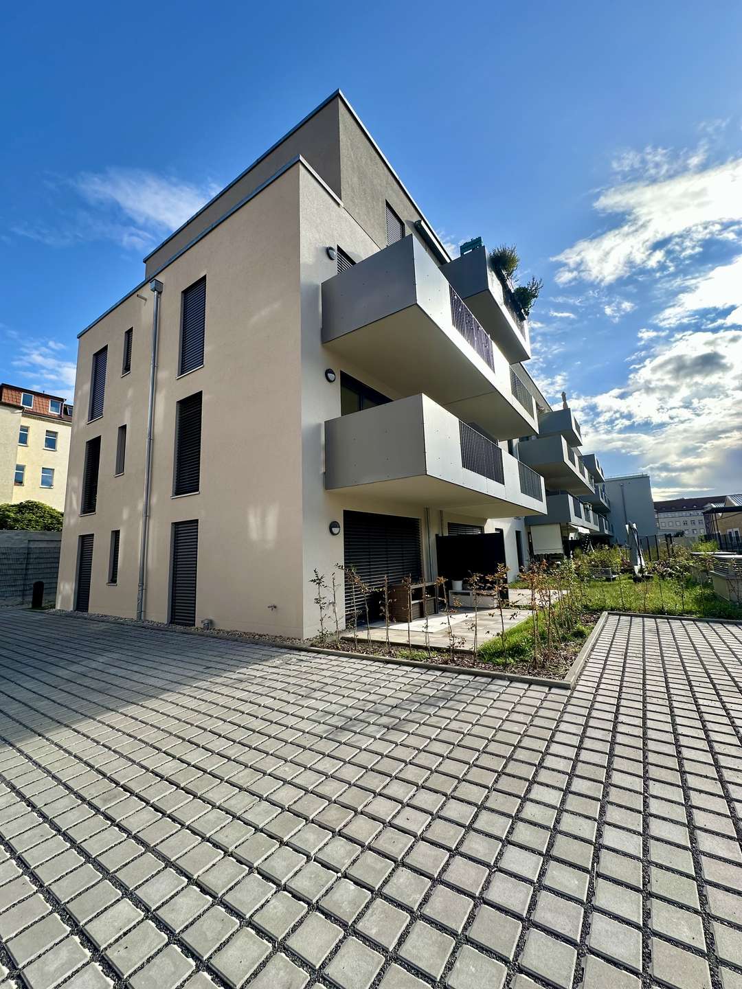 Wohncarré Plagwitz - Außenansicht