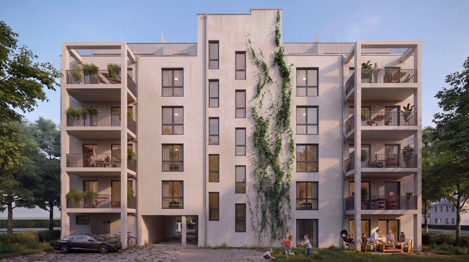 objektbild Neubau Kulkwitzer Straße - Außenansicht Visualisierung