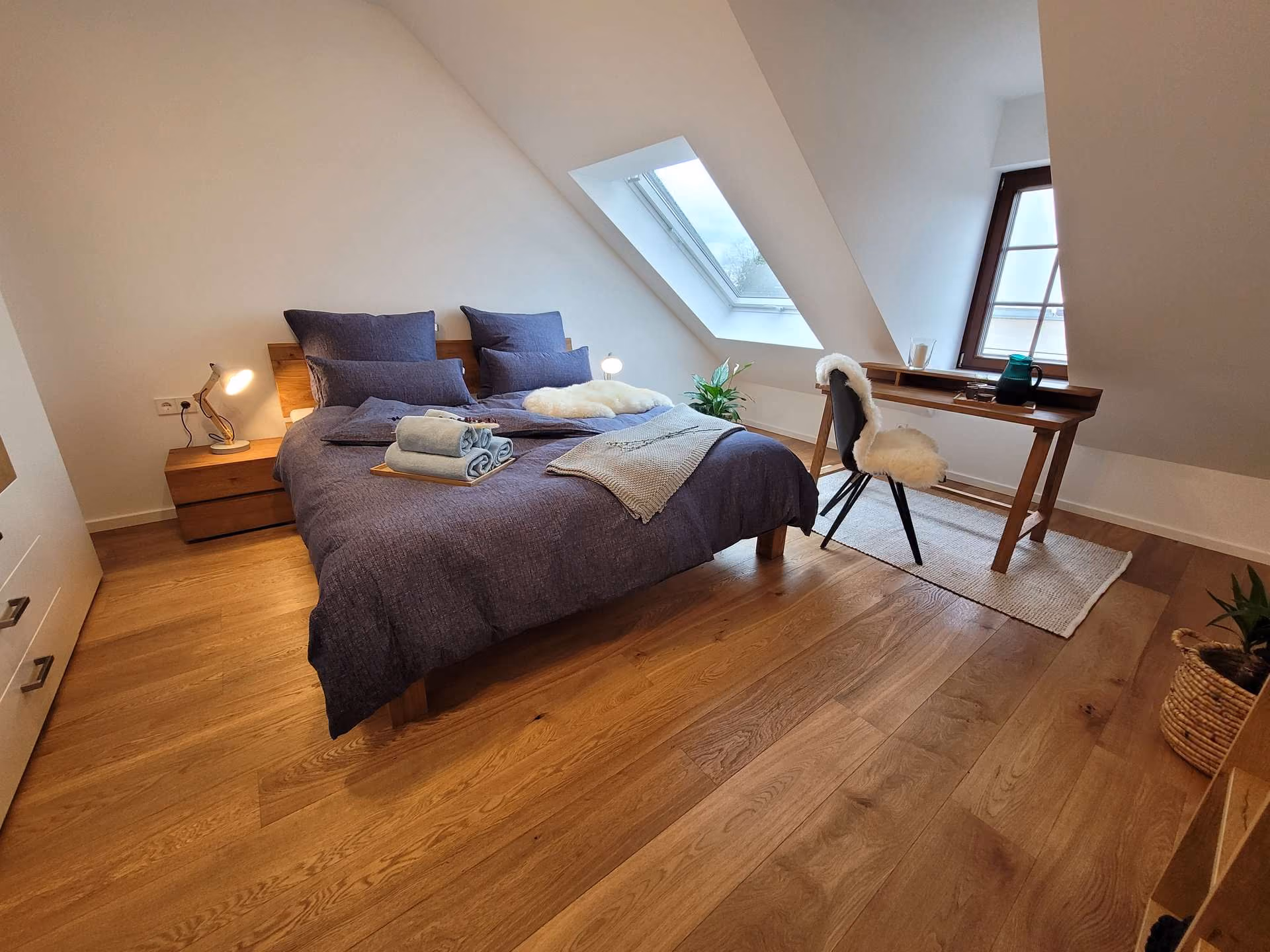Mietwohnung Cospudener See - Schlafzimmer 1