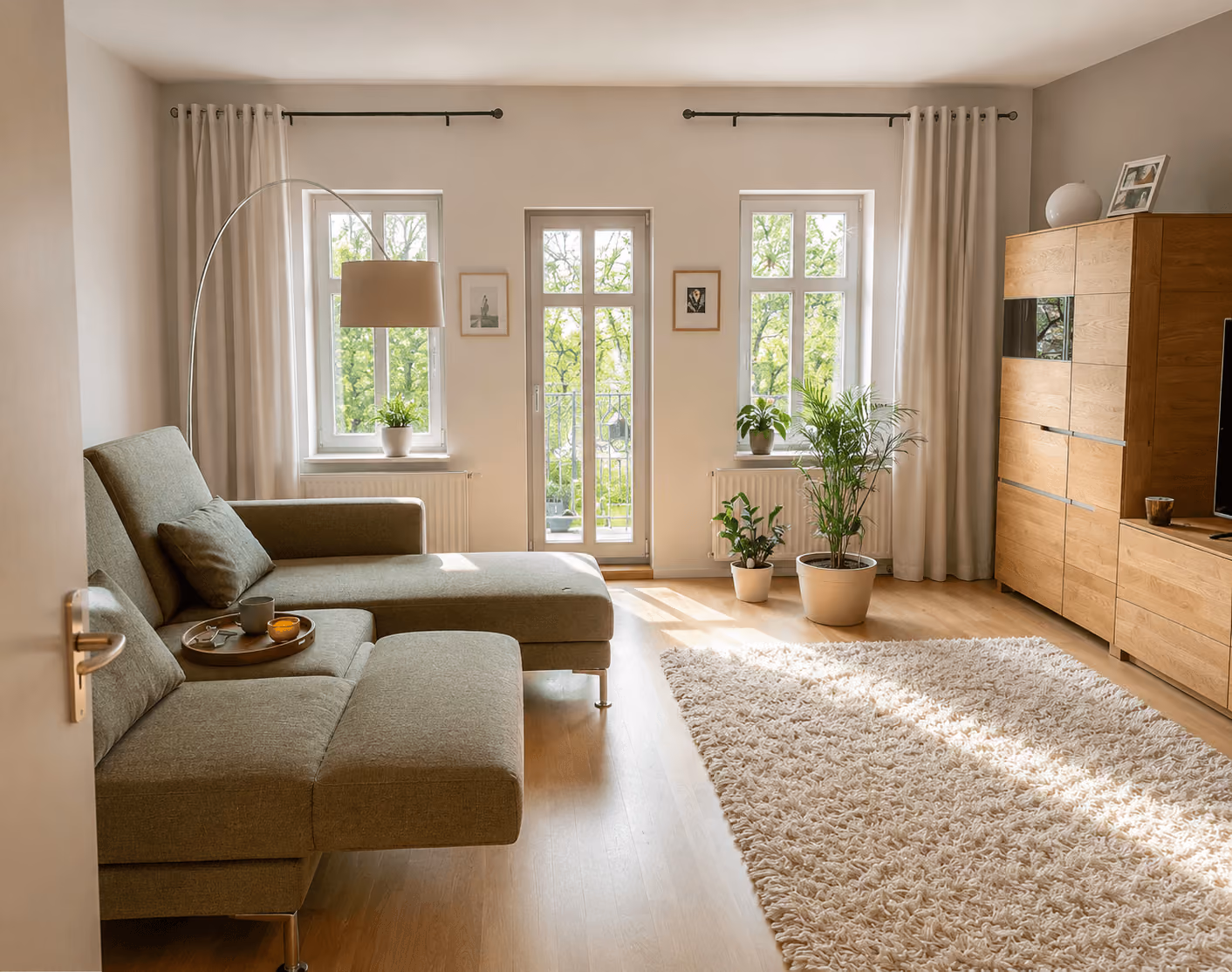 objektbild 3-Zi-Wohnung im Mühlwegviertel - Wohnzimmer