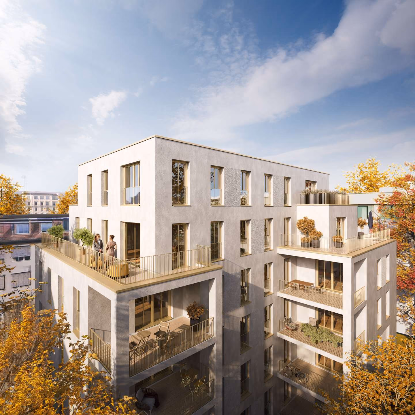 Das Brand - Neubau Brandvorwerkstraße - Ansicht Visualisierung