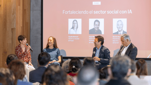 Panel Fortaleciendo el sector social con IA de Propel