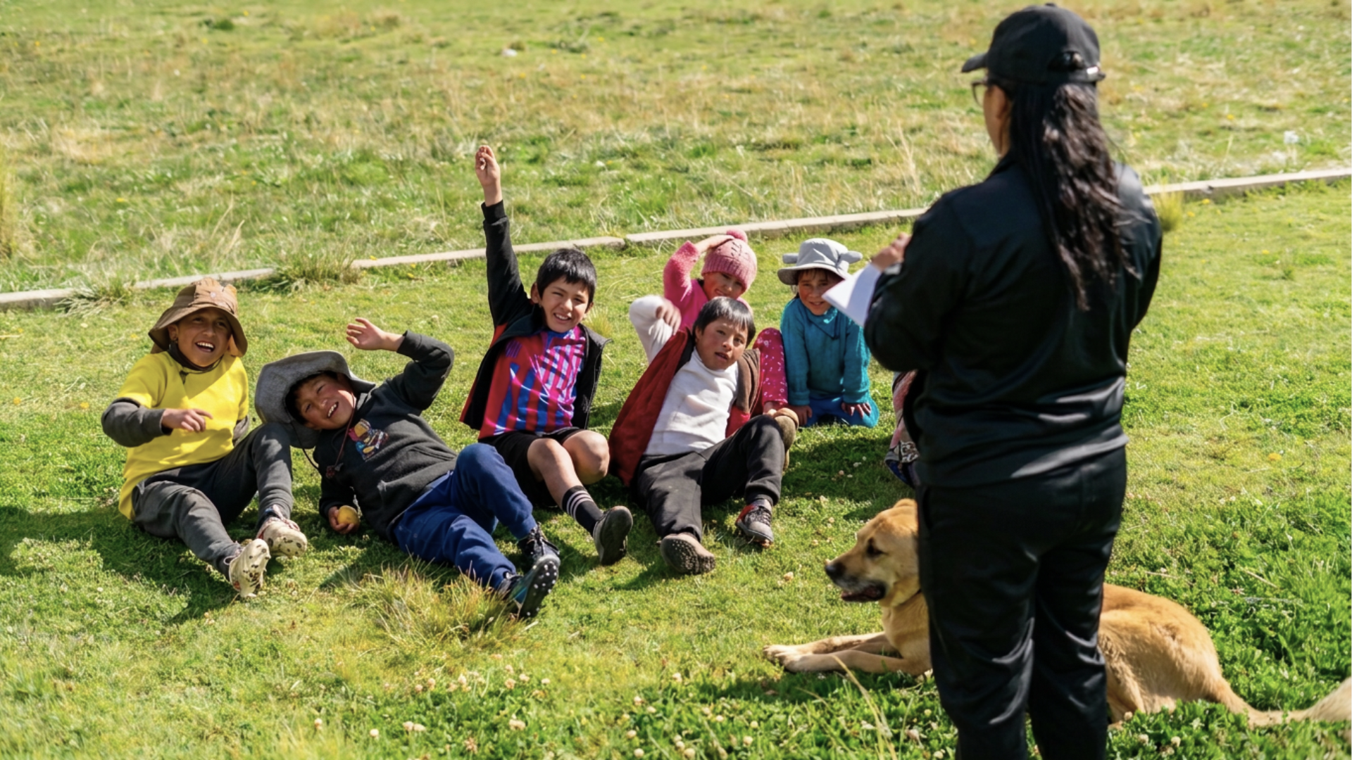 Sinkumunchis organization, which teaches soccer in Quechua to boys and girls in the Andes of Peru