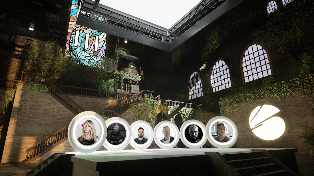 Passage Leadership Team on stage in the Blok Hous Passage world.