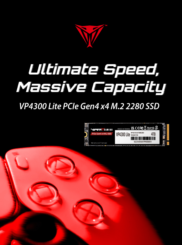 VP4300 Lite M.2 PCIe Gen4 x4 Gaming SSD