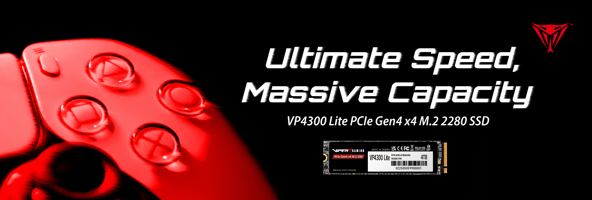VP4300 Lite M.2 PCIe Gen4 x4 Gaming SSD