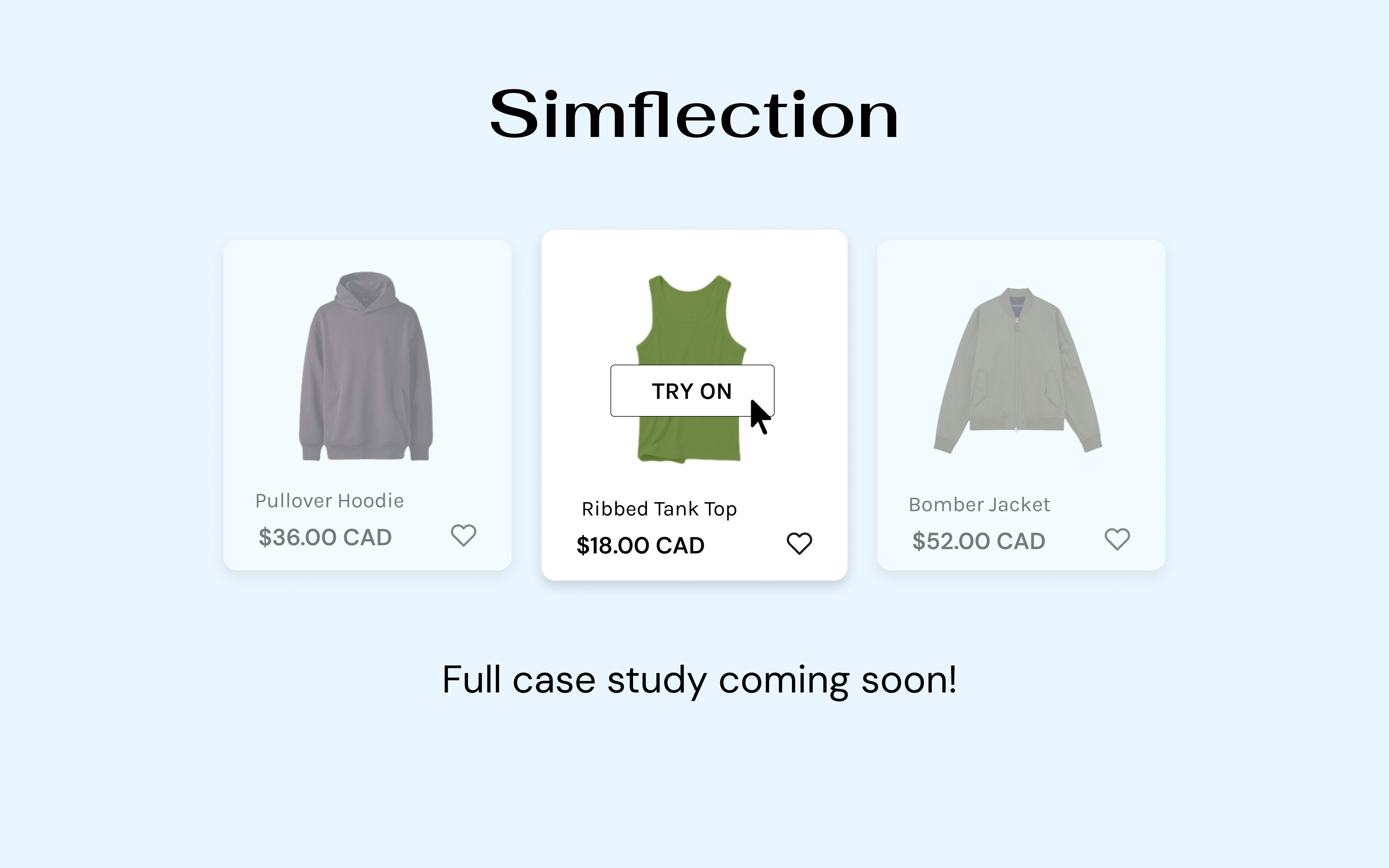 Simflection Virtual Try-on