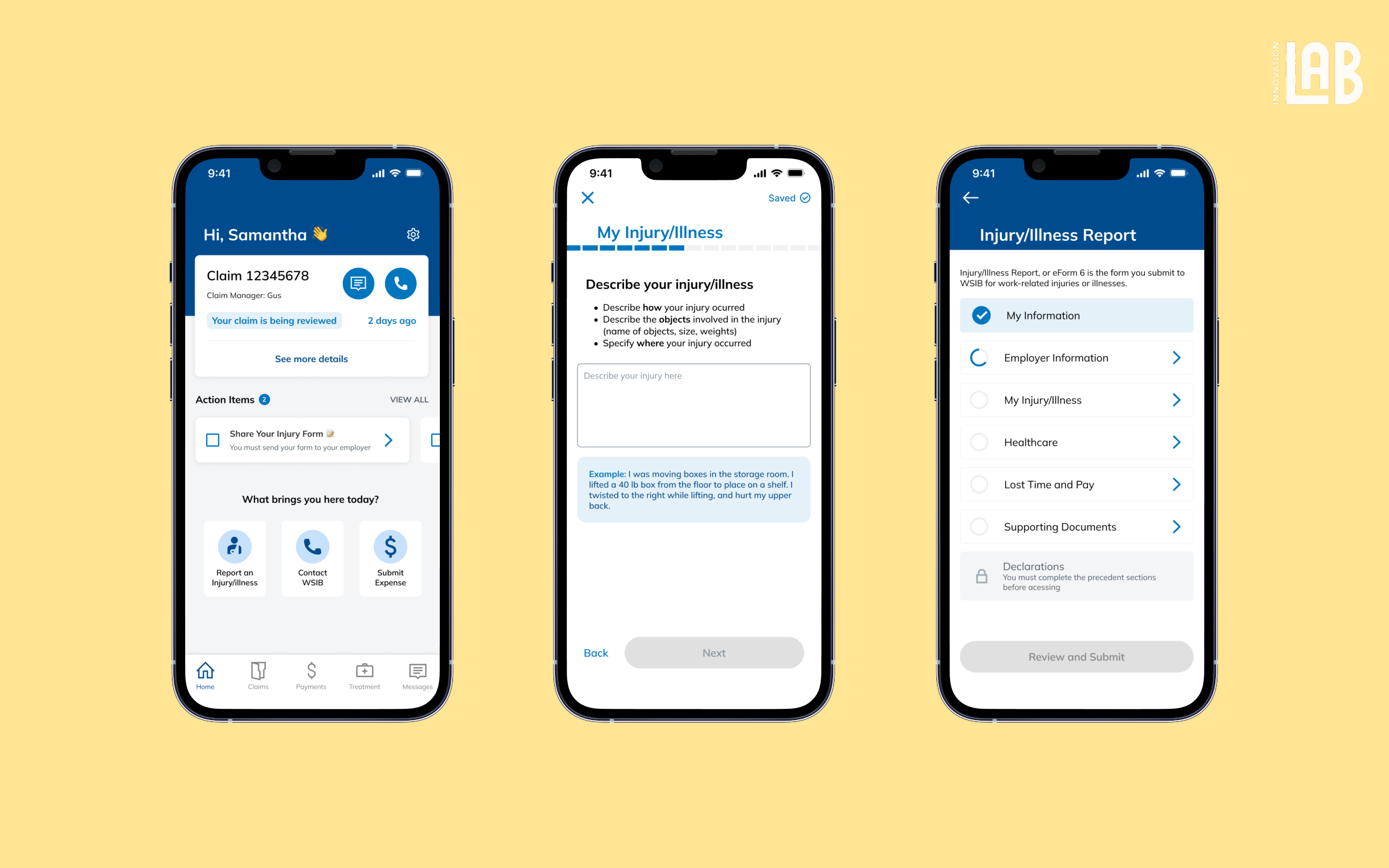 WSIB Mobile App for Claim Tracking