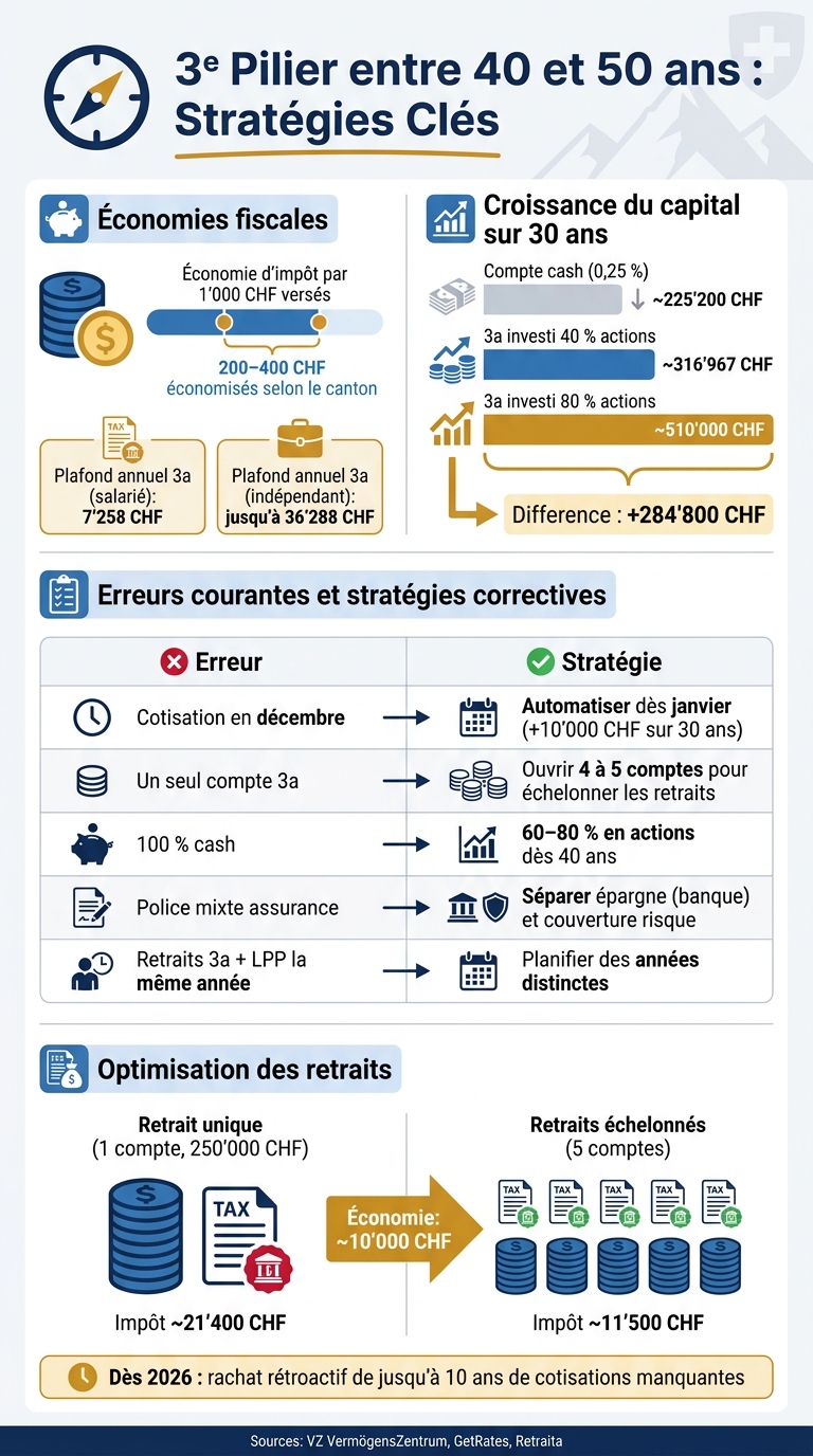 3e Pilier 40-50 ans : Stratégies Clés pour Maximiser Votre Retraite