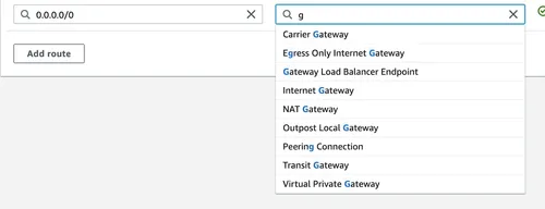 Search under Gateway Load Balancer Endpoint
