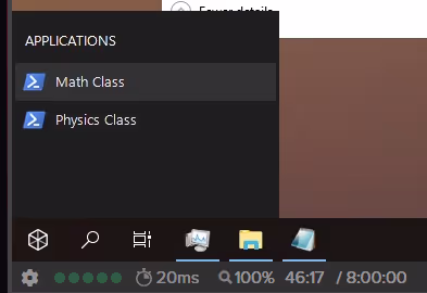 Default Menu Layout