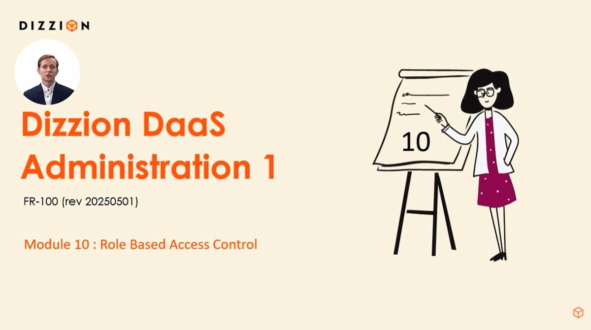 Video title with Dizzion graphics