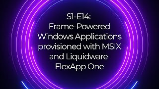 Futuristic circles with video title