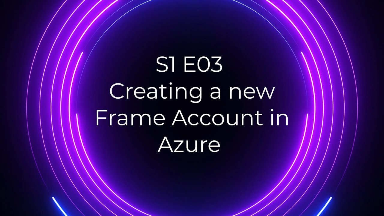 Futuristic circles with video title