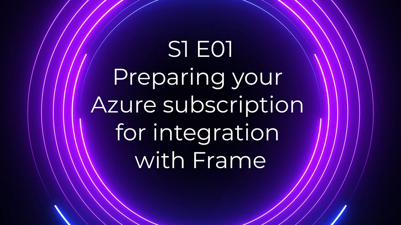 Futuristic circles with video title