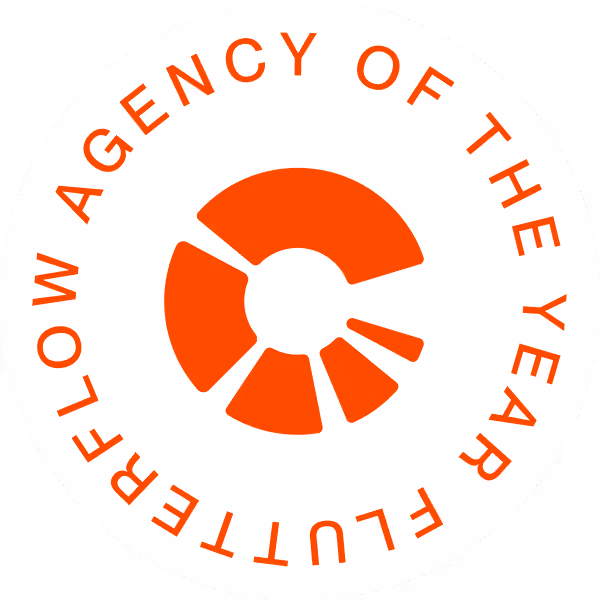 Calda Agency of the year badge Flutterflow