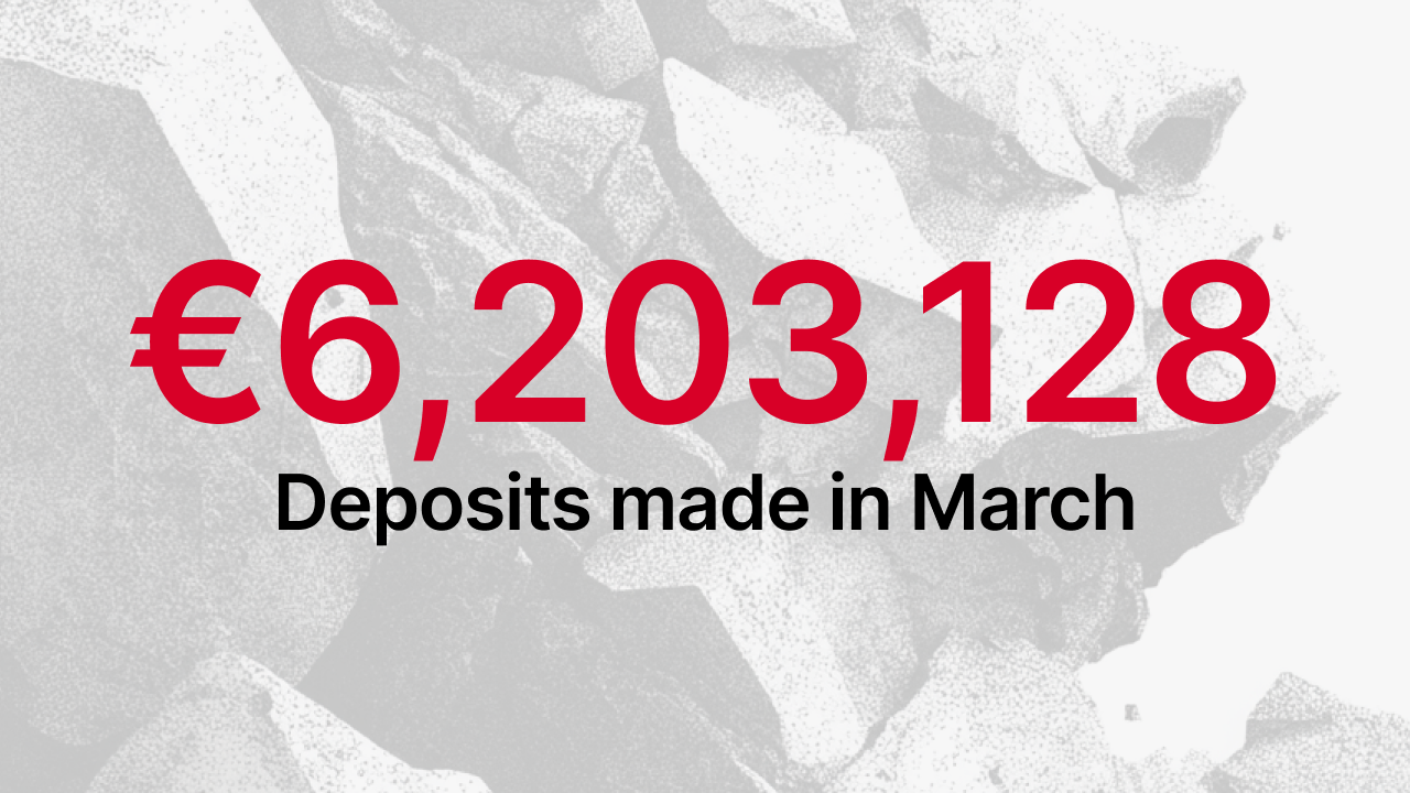 €6,203,128 in total deposits made on the Maclear platform in March 2026