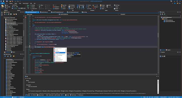 Screenshot: Sapien PowerShell Studio 2020