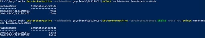 Configuration of machines in CVAD via PowerShell