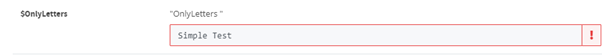 Screenshot of a text input field in the ScriptRunner Delegate App, containing the text string