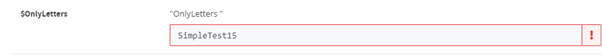 Screenshot of a text input field in the ScriptRunner Delegate App, containing the text string
