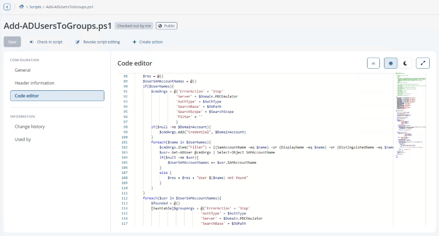 Zentrale PowerShell Script Verwaltung mit ScriptRunner