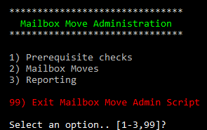 Screenshot: Einfaches menügesteuertes PowerShell-Script zum Ausführen von Benutzerprüfungen