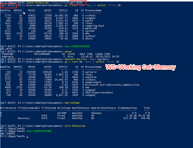Interaktives Verwenden von PowerShell-Remote-Sitzungen über Enter-PSSession