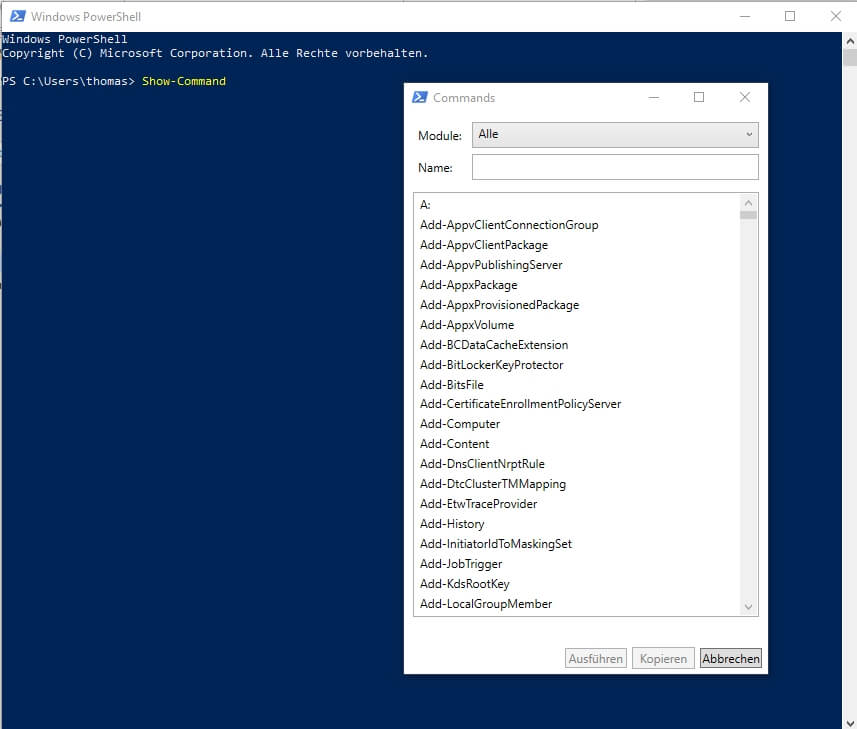 PowerShell Screenshot