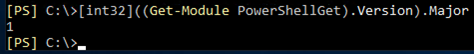 Screenshot: The output of the command