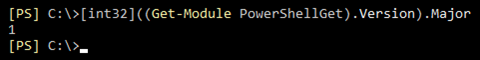 Screenshot: The output of the command