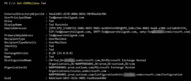 Screenshot: Full list of properties put out by