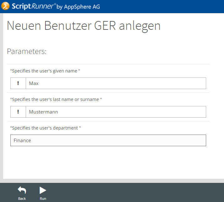 Neuen Benutzer anlegen