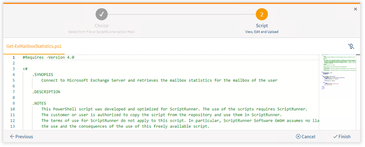 integrated code editor