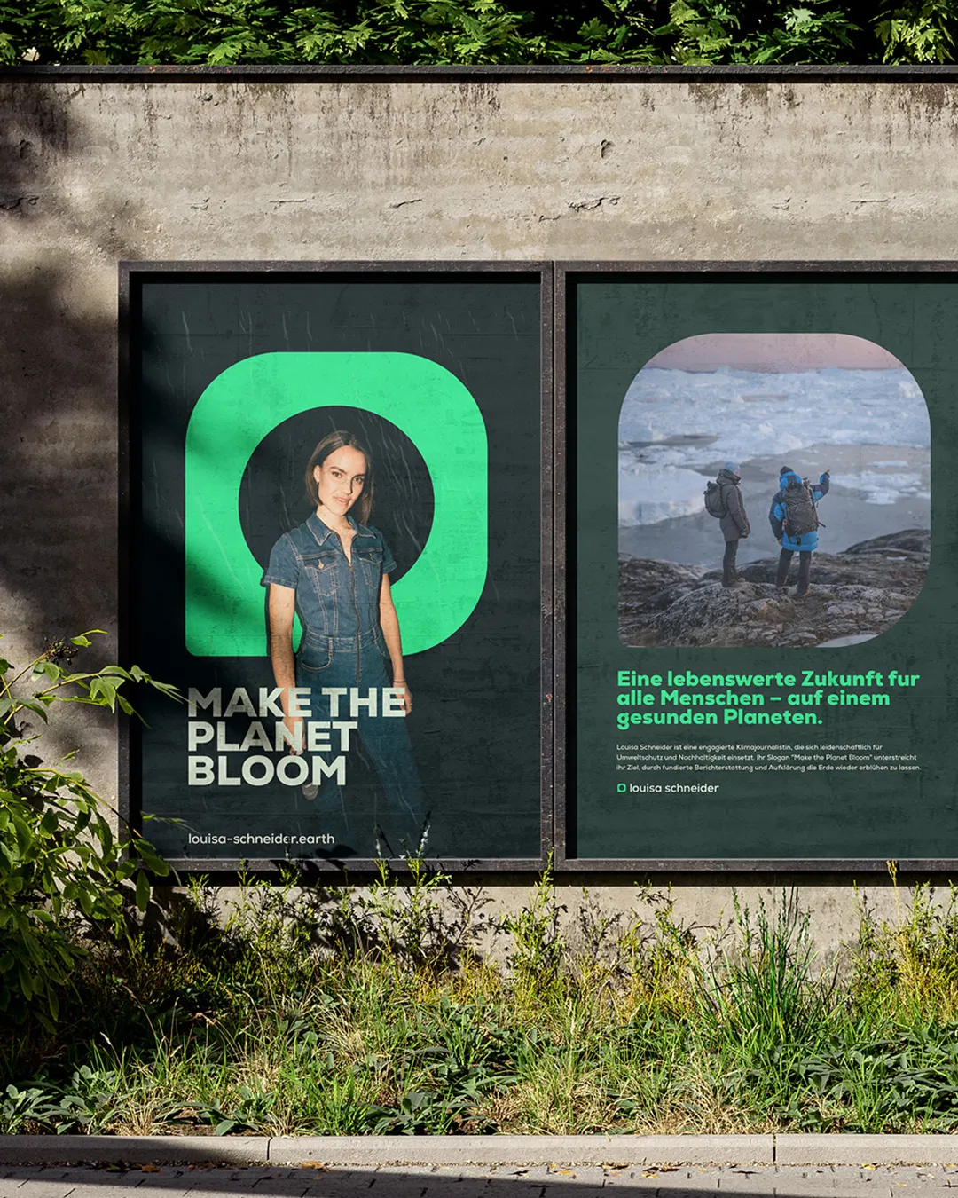 Zwei Plakate für Louisa Schneider