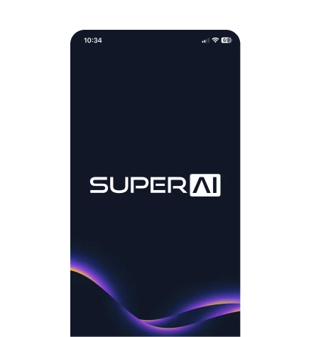 image of super ai app on smartphone