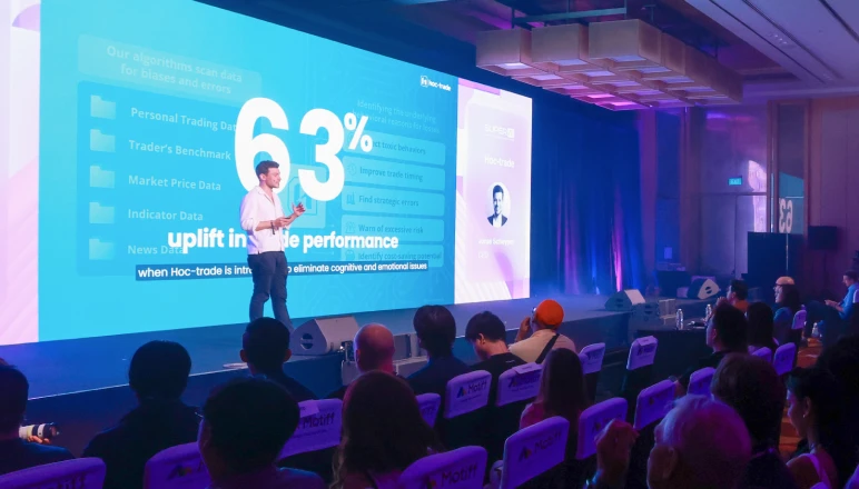 Genesis 2024 participant presenting on stage
