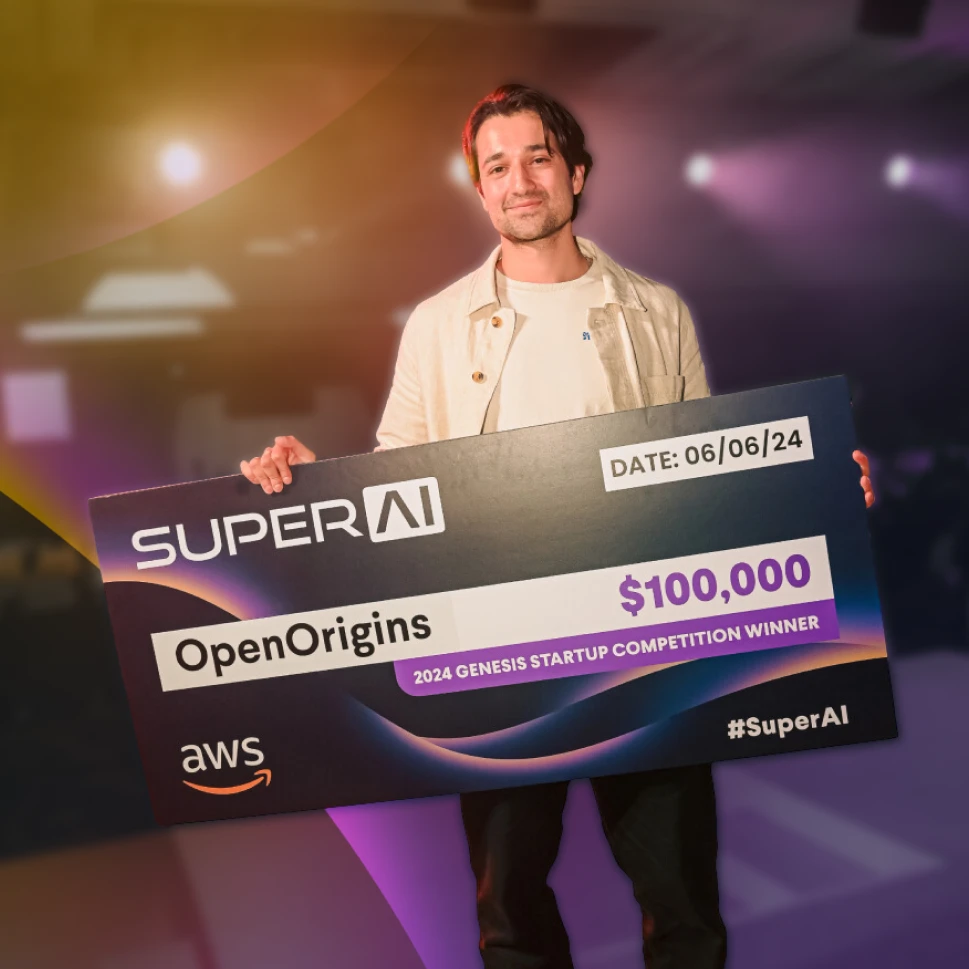 OpenOrigins winner of SuperAI Genesis 2024