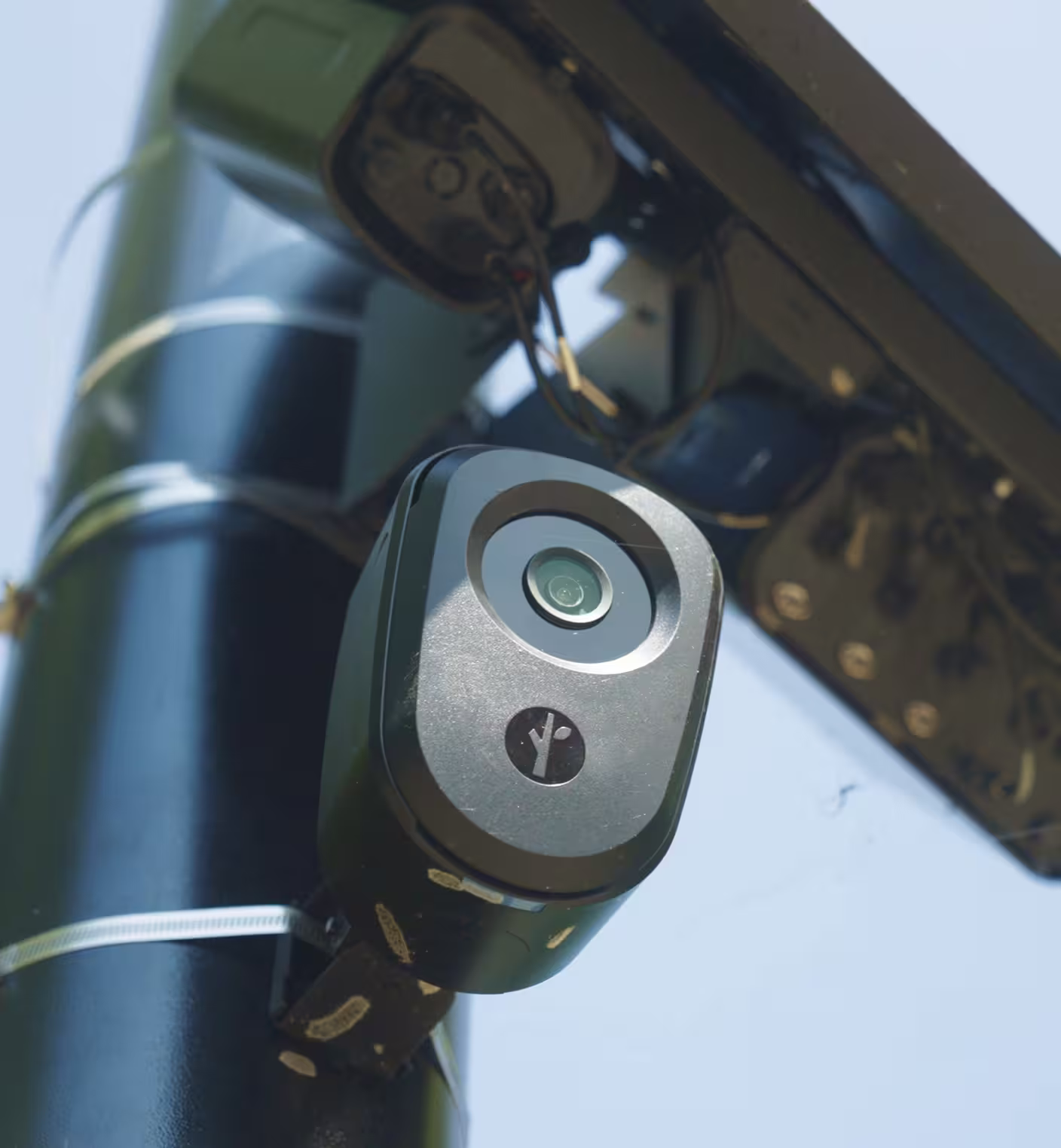 Flock Safety LPR camera on pole