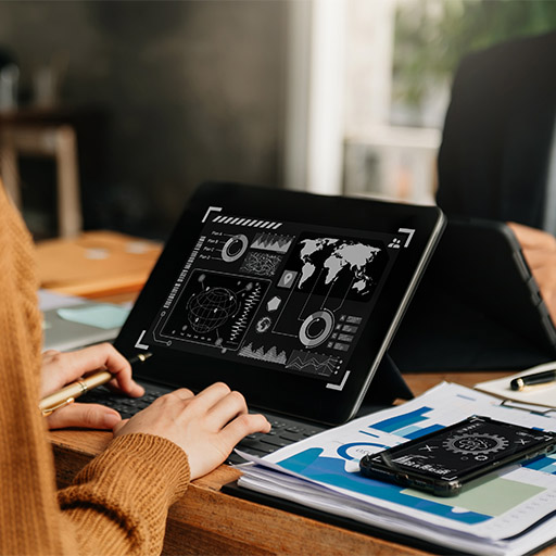 Man and woman chatting from the window