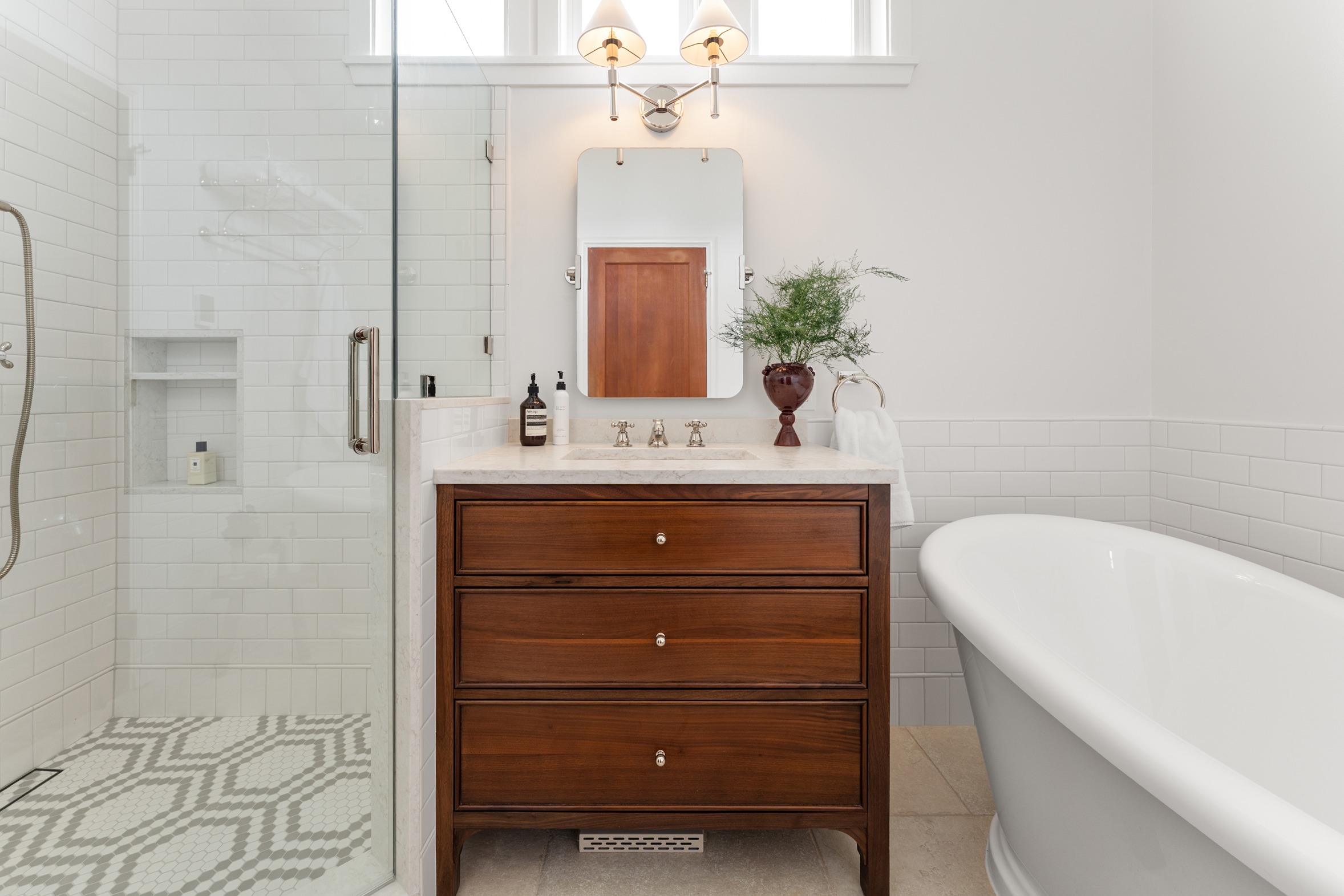 Elegant & Stylish Bathroom Makeover Seattle After
