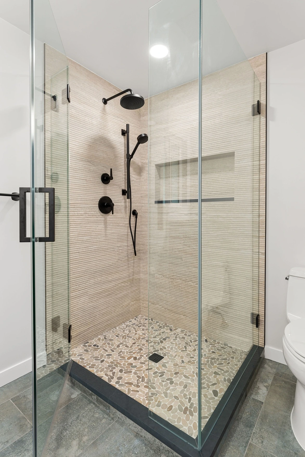 Master Bath Expansion and Hall Bath Update in Edmonds - After image