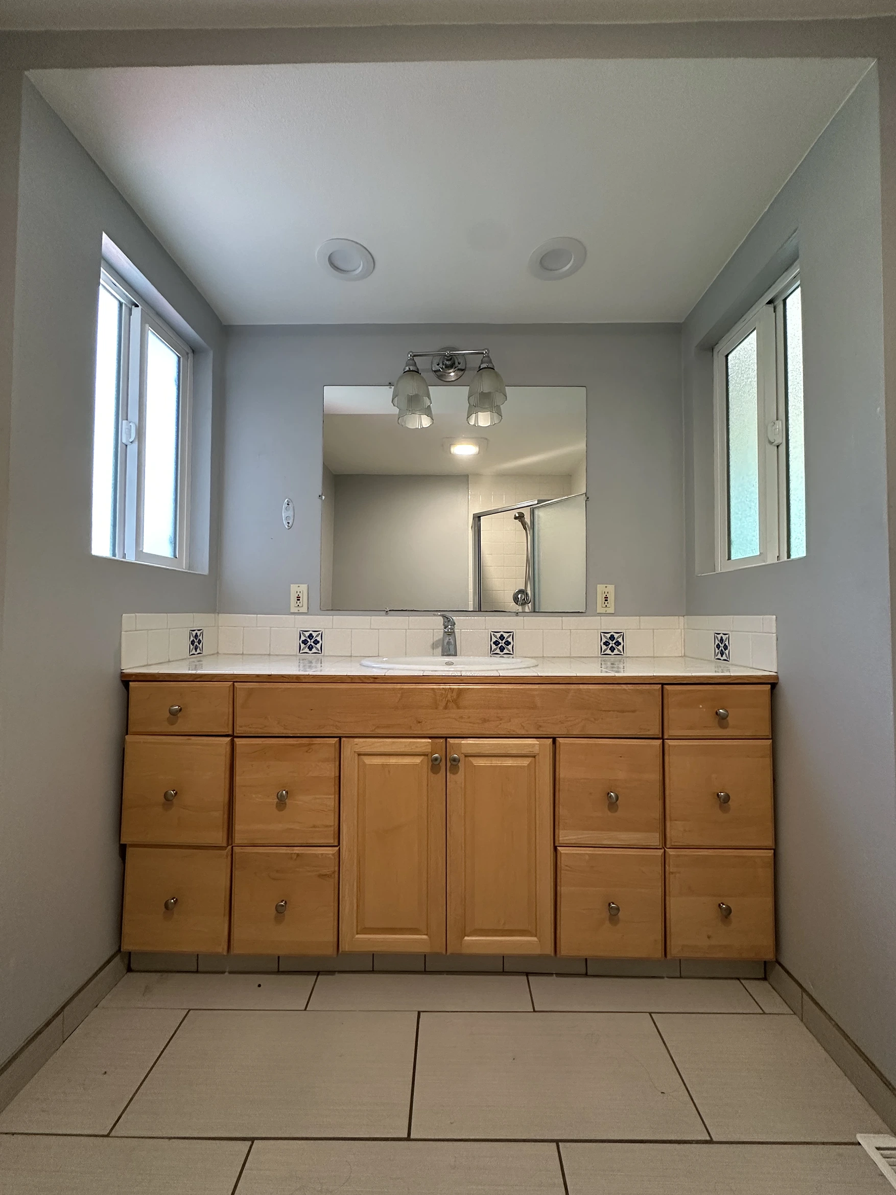 Master Bath Expansion and Hall Bath Update in Edmonds - Before image