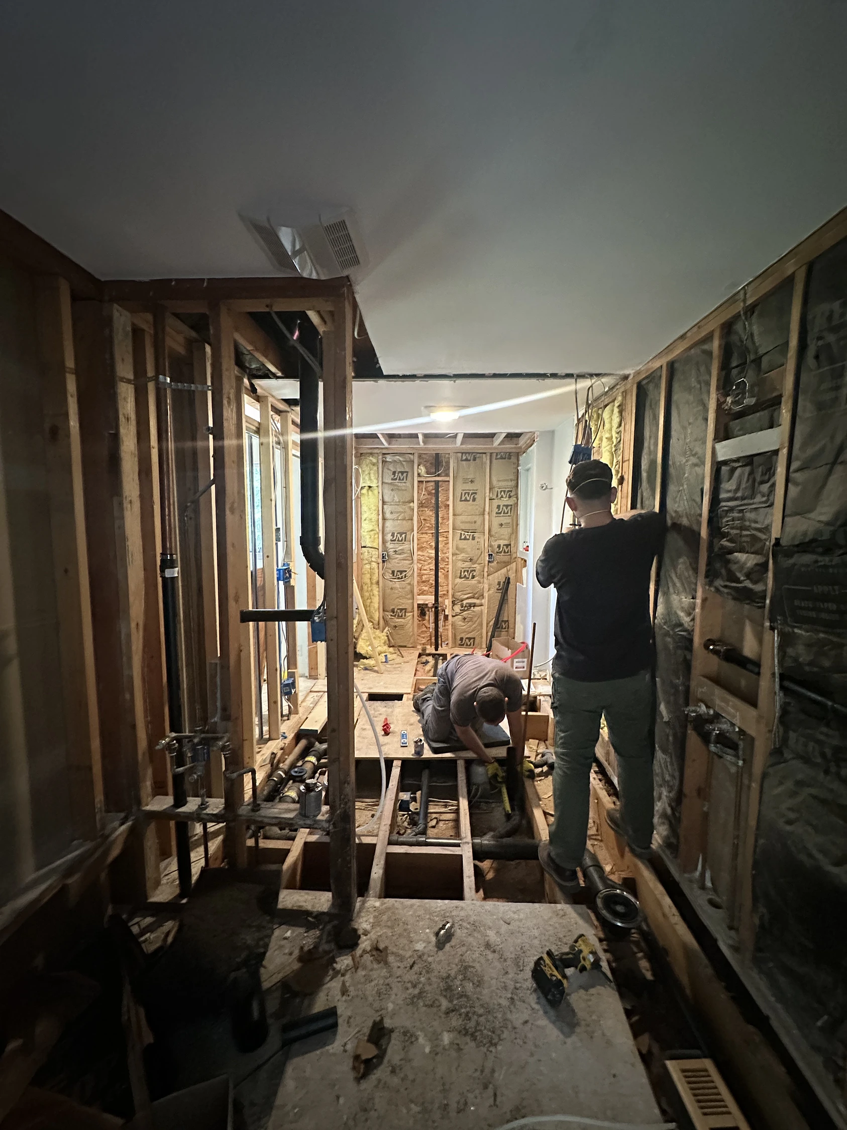 Master Bath Expansion and Hall Bath Update in Edmonds - Before image